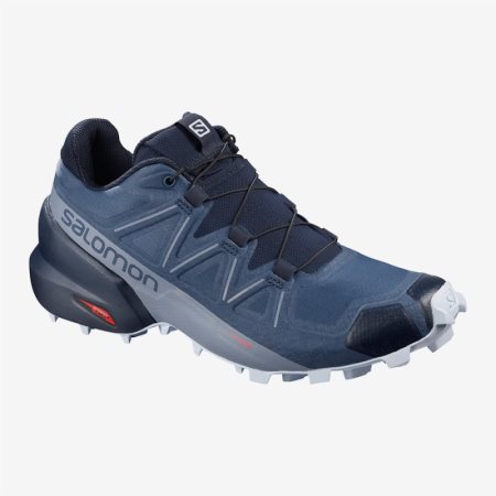 Salomon SPEEDCROSS 5 W Womens Trail Running Shoes Blue UK YFQB